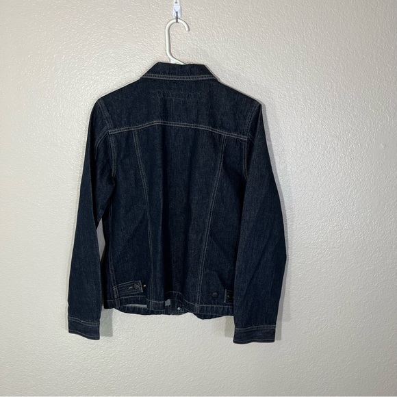 Marithe Francois Girbaud Mens Dark Wash Denim Jean Jacket EUC Size Large L - Picture 4 of 5